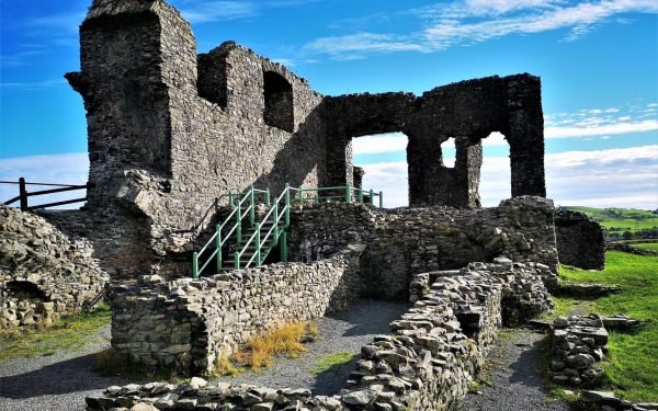 An Exterior View Of The Ruins Of A Medieval Castle In The Lakela